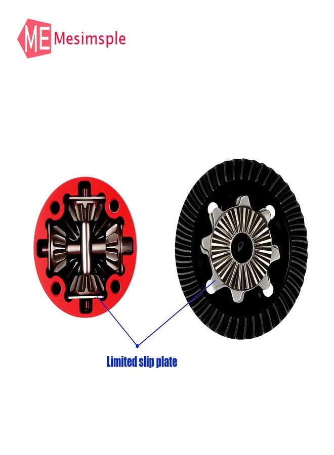 Mesimsple ترس تفاضلي محدود الانزلاق أمامي وخلفي من Mesimsple EXB، 43 سنًا/10 أسنان، لسيارات Arrma 1/7 Infraction Fireteam Mojave Limitless 1/8 Kraton Outcast Notorious Talion Typhon 6S BLX & EXB، قطع غيار ترقية باللون الأحمر - Image 3